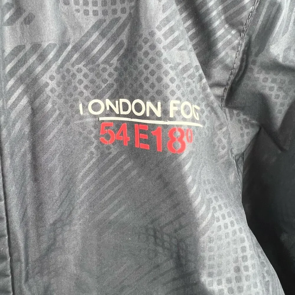 London Fog Kids Hooded Zip‎ Front Jacket Grey Size 5